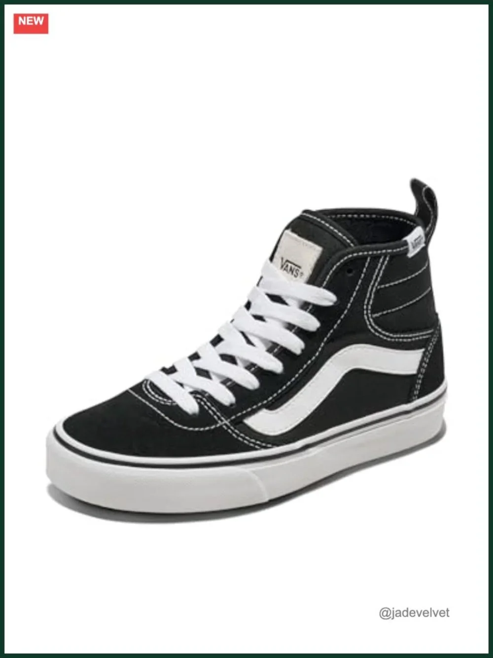 High Top Sneaker - Canvas Suede Lace-Up Athletic Shoe